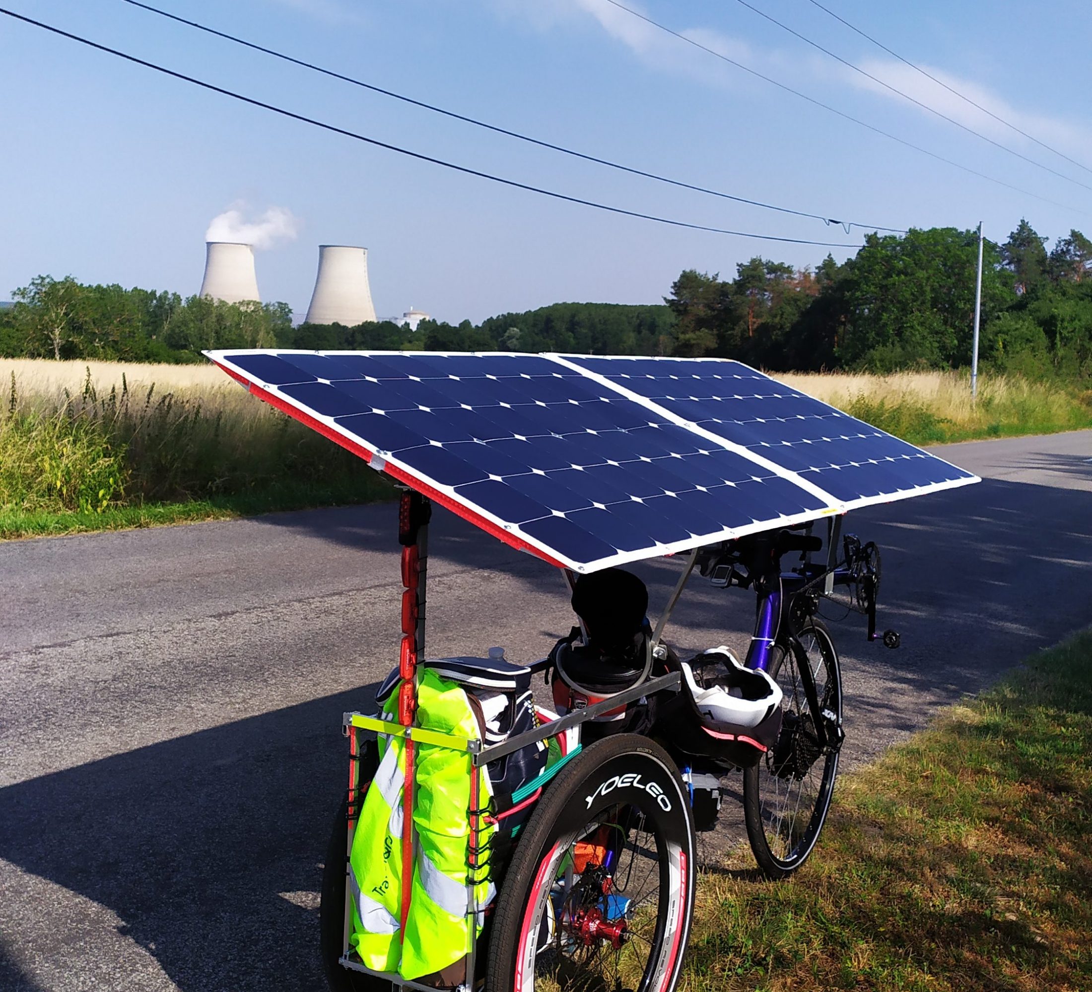 After 200km I arrived close to the Belleville nuclear plant