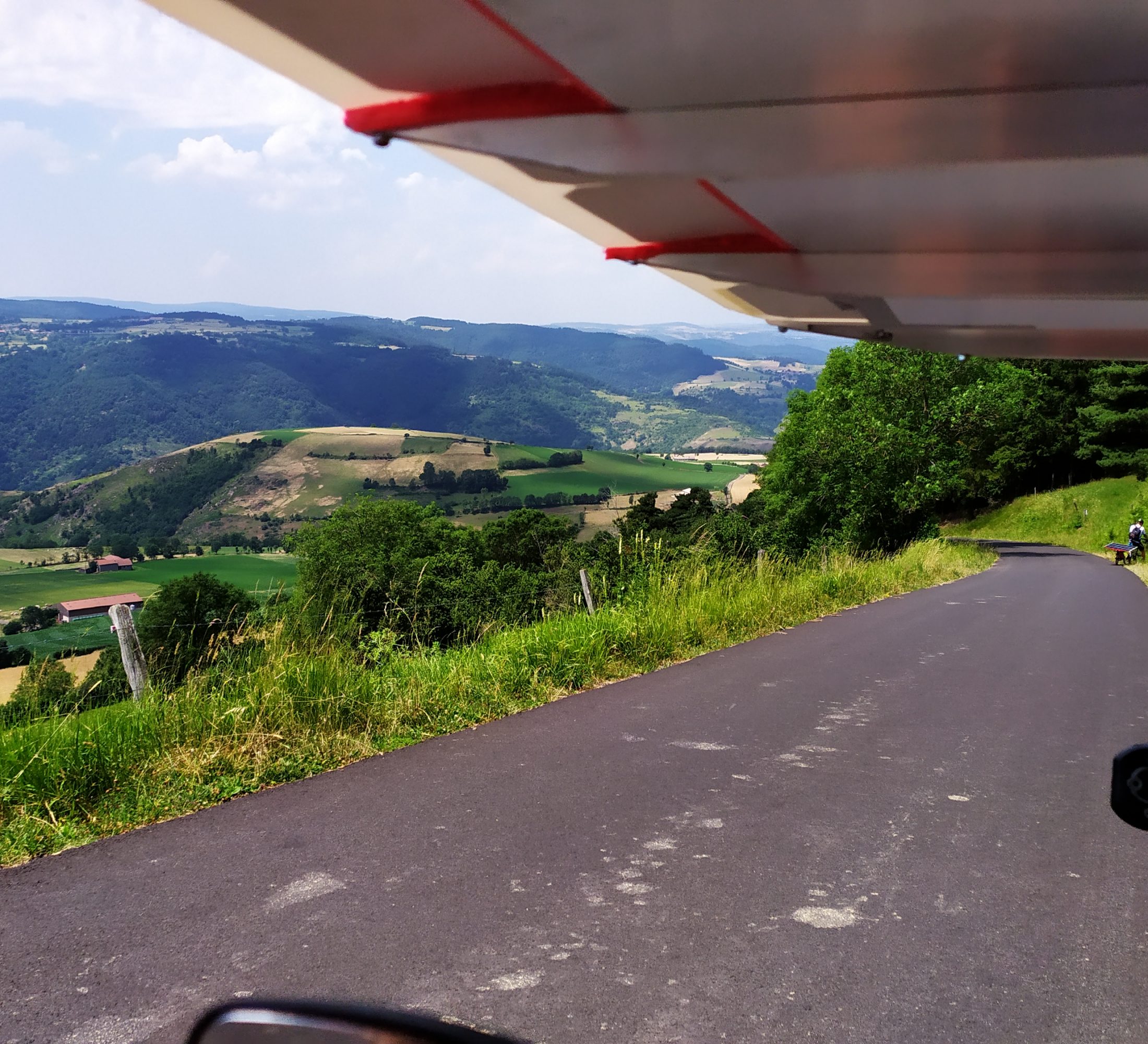 First uphill...and very steep descente!