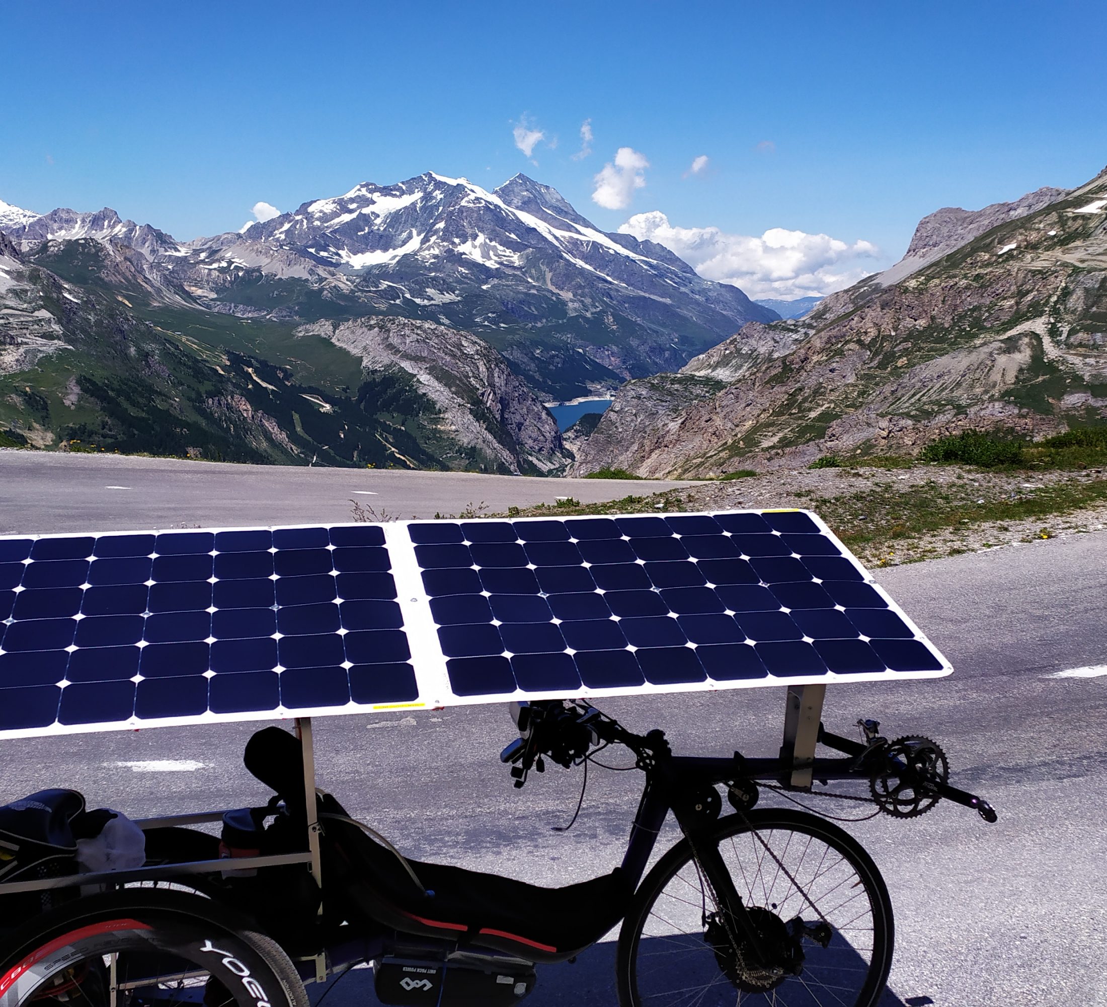 Tignes lake...going up to Iseran pass