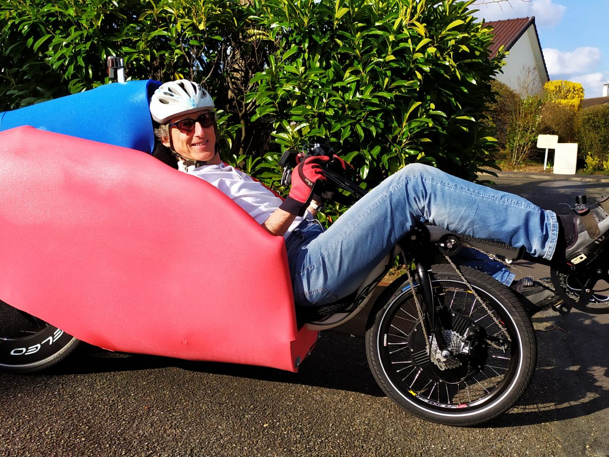 completed rear fairing feet on